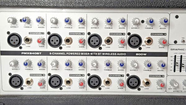 Pyle 8-Channel Powered Mixer Bluetooth Wireless Audio 800W PMX840BT PARTS/REPAIR