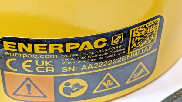 ENERPAC 20 Ton Hollow Plunger Hydraulic Cylinder Single-Acting RCH202