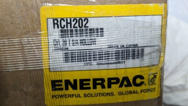 ENERPAC 20 Ton Hollow Plunger Hydraulic Cylinder Single-Acting RCH202