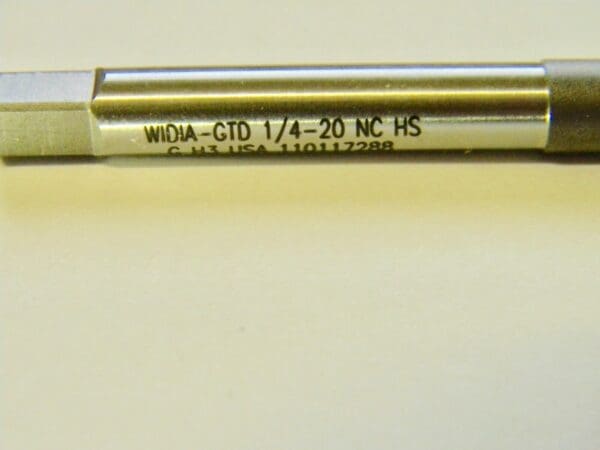 Widia Bottoming Extension Hand Tap 1/4"-20 x 6" H3 HSS 4FL #18840