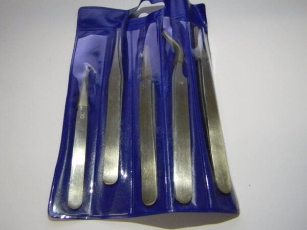 Select 5 Piece Stainless Steel Tweezer Set 02988442