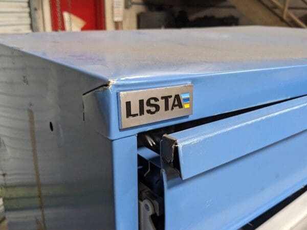 Lista 10 Drawer Modular Storage Cabinet 59 x 40 x 22 Steel Blue DAMAGE