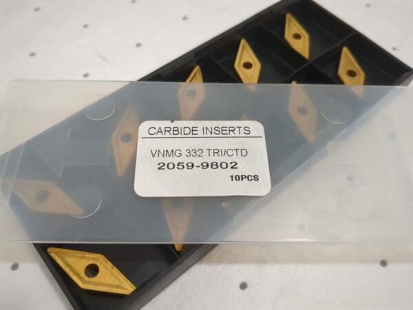 10pk of carbide inserts VNMG 332 TRI/CTD 2059-9802