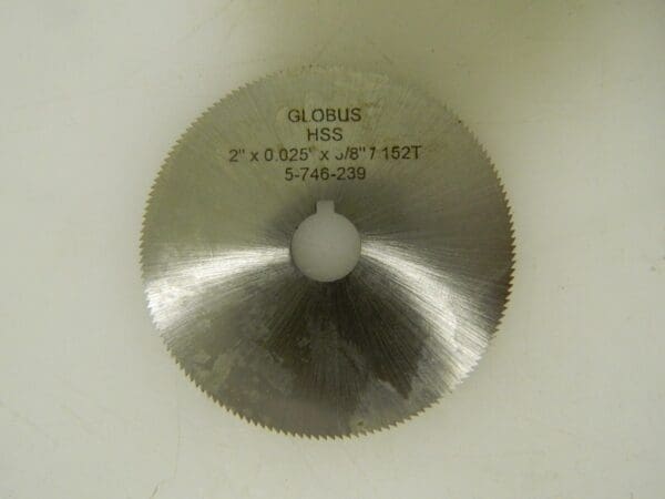 Globus Jewellers Slotting Saw 6 Pack 2" Diam .025" Thick 152 Teeth HSS 03293750