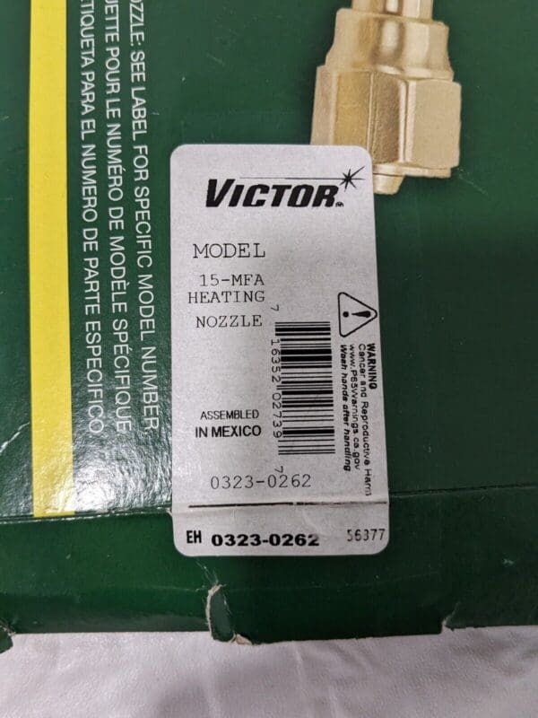 VICTOR #15 -MFA Tip, Acetylene, Heating Nozzle 0323-0262