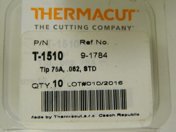 Thermacut Ultima TM 150 System For Use With Thermal Dynamics 20 Pack T-1510