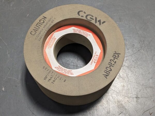 CGW Abrasives Feed Regulating Wheel 12" Diameter 6" Width 5" Hole 35288