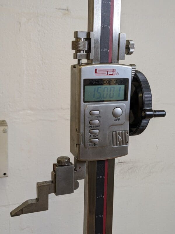 SPI Single Beam Digital Height Gage 24" Max. Range 0.0005" Res. 15-374-2 Used