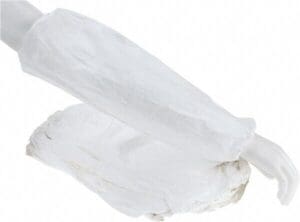 DUPONT 200pk Disposable Sleeves: Size Universal, Tyvek, White TY500SWH00020000