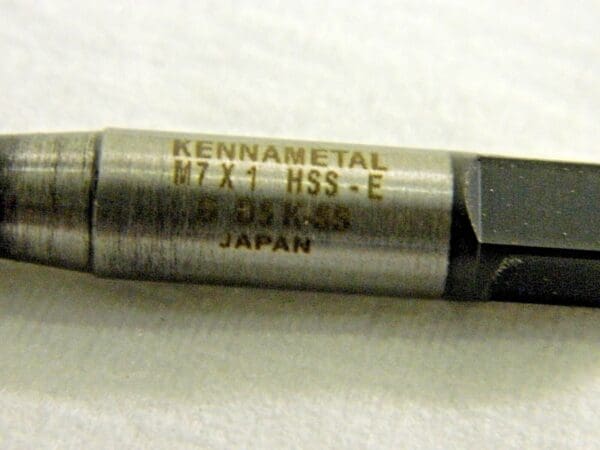 Kennametal Fast Spiral Flute Taps M7 x 1.00 D5 3FL HSSe 1434073