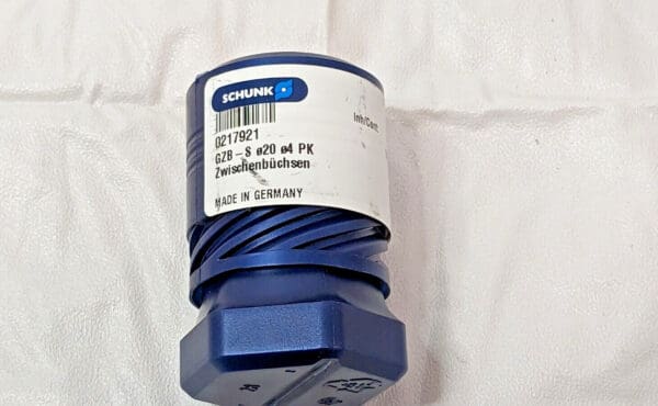 Schunk Hydraulic Chuck Sleeve 4 mm ID X 20 mm OD X 24 mm Head Dia 217921