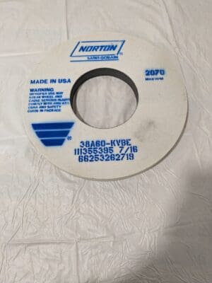 NORTON Surface Grinding Wheel: 12" Dia, 1" Thick, 5" Arbor, 60 Grit 66253262719