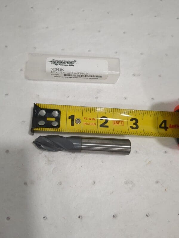 ACCUPRO Drill Mill 1/2" Dia 1" LOC 4 Fl 90 °point Solid Carbide SCCMG1616DPPLAL