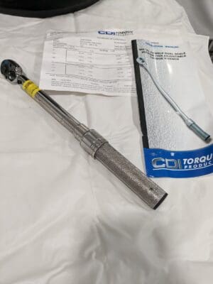 CDI 3/8 Torque Wrench 40-200 Inch Lbs. 2002MRMH FAILED CALIBRATION