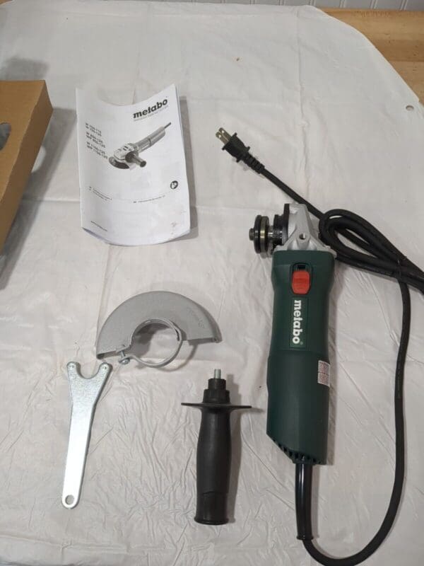 METABO Corded Angle Grinder: 4-1/2" Wheel Dia, 11,000 RPM 603604420