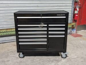 Pro Source Tool Box Roller Cabinet 11 Drawer 42" x 18" x 39" Steel Black