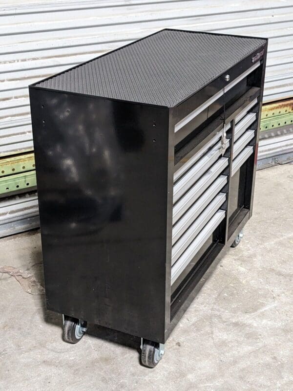 Pro Source Tool Box Roller Cabinet 11 Drawer 42" x 18" x 39" Steel Black