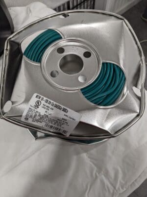 SOUTHWIRE Machine Tool Wire: 10 AWG, Green, 500' L 411050505 DAMAGED SPOOL