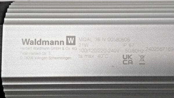 Waldmann LED Linear Machine Light 120V 21W 113059000-00580606