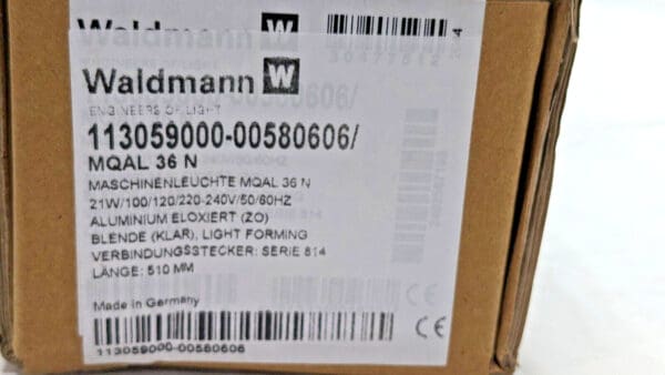 Waldmann LED Linear Machine Light 120V 21W 113059000-00580606