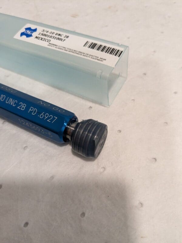 OSG Plug Thread Gage: 3/4-10 Thread Go & No Go Double End 1500103100LF