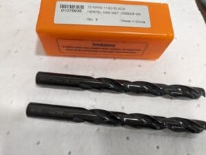 HERTEL Jobber Drill 2pk: 12.50 mm Dia HSS 118 deg Point C.402.1250