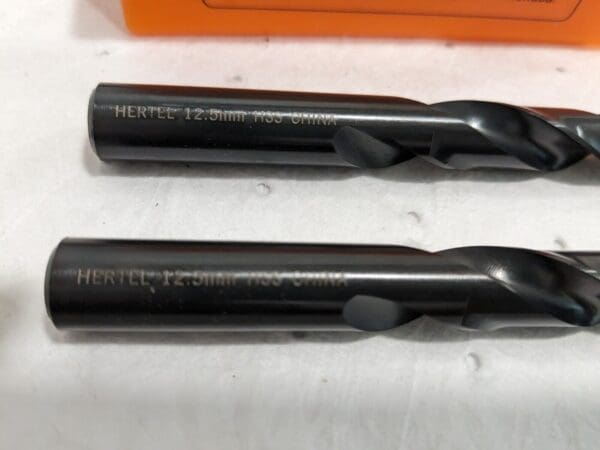 HERTEL Jobber Drill 2pk: 12.50 mm Dia HSS 118 deg Point C.402.1250