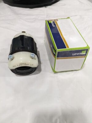 LEVITON Locking Inlet: Plug, Industrial, L22-30P, 277 & 480V 2821