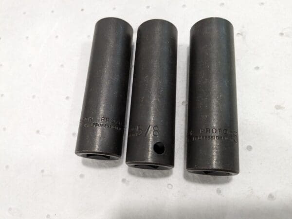 PROTO Impact Socket 3pk: 1/2" Drive, 5/8" Socket, Hex Drive J7320H