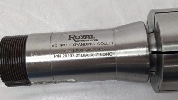 Royal Products 5C Expanding Collet 20107 2" Dia X 1" Long 20107