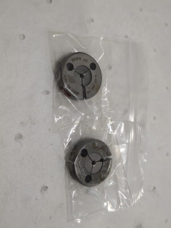 GF GAGE Threaded Ring Gage: #4-40 Thread Go & No Go R0112403AS