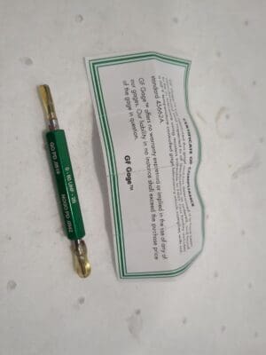 GF Gage Plug Thread Gage: #0-80 Thread 2B Class Go & No Go W0060802BS