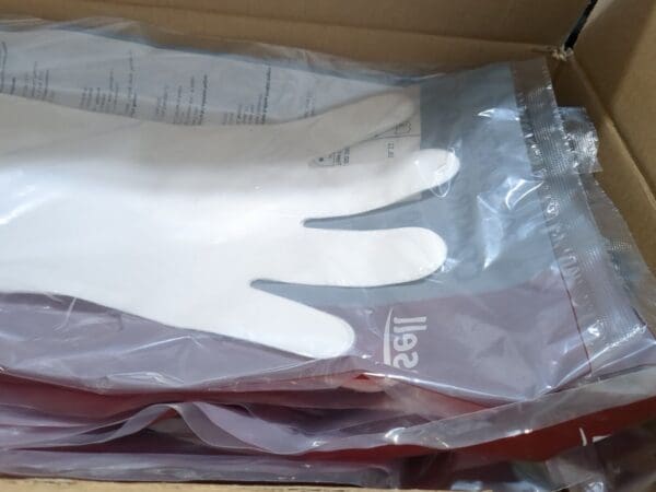 ANSELL Chemical Resistant Gloves 8pairs: AlphaTEC 02-100 Laminated Film 988825