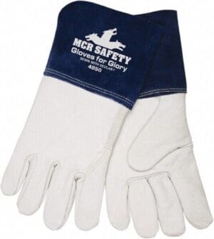 MCR Safety Mig/Tig Welding Gloves, Goatskin Palm, Sz M Qty 11 Pairs 4850M