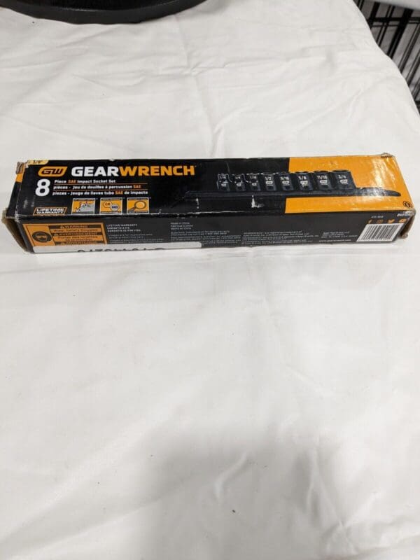 GEARWRENCH Impact Socket Set: 8 Pc, 3/8" Drive, 5/16 to 3/4" Socket 84910N