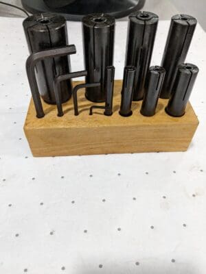 8 Piece 1/8" Increment Expanding Lathe Arbor Set 262-0108