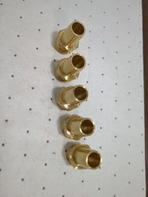 DIXON VALVE 5pk brass Garden Hose Fitting 0.75"Hose Short Shank Male 5851212C