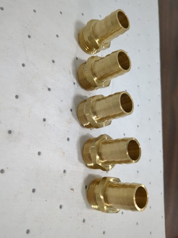 DIXON VALVE 5pk brass Garden Hose Fitting 0.75"Hose Short Shank Male 5851212C