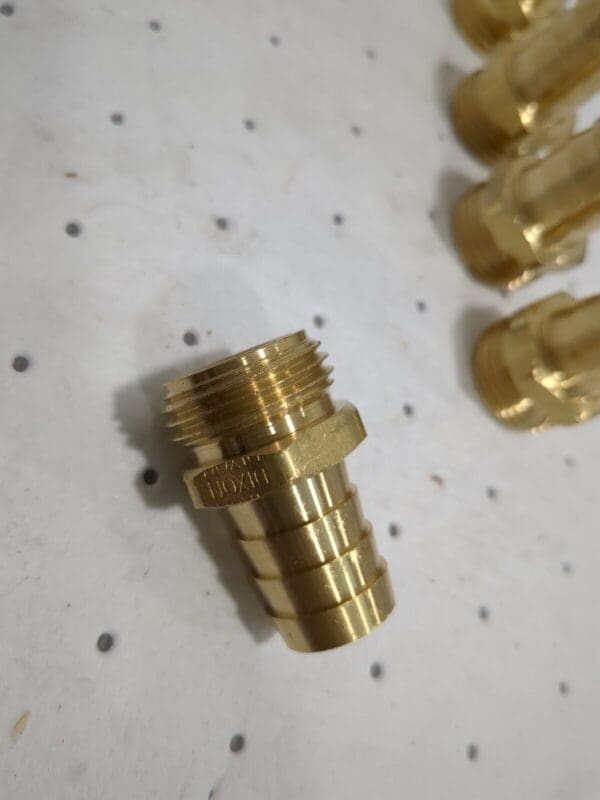 DIXON VALVE 5pk brass Garden Hose Fitting 0.75"Hose Short Shank Male 5851212C