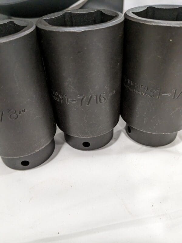 PROTO 5 Pc Impact Socket: 1/2" Drive, 1-1/2" Socket, Hex Drive J74116