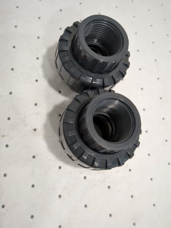 PRO-SOURCE 2pk of 1" PVC Plastic Pipe Union with EPDM O-Ring 898-010