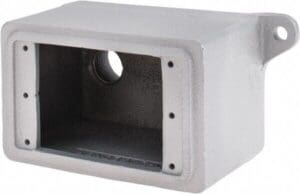 O-Z/GEDNEY Electrical Outlet Box: Iron, Rectangle, 1 Gang FDA-1-75