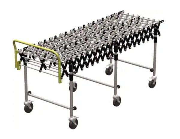 WorkSmart Flexible Expandable Conveyer 2.7 Ft - 8 Ft x 24 In 160 Lb Capacity