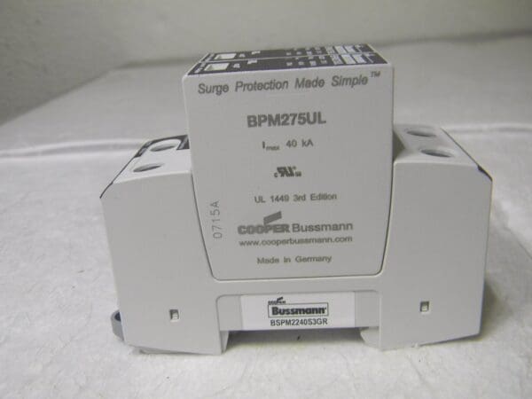 Cooper Bussmann SurgeProtection 1Phase 120/240V 3Wire 2 Pole 3.93”L BSPM2240S3GR