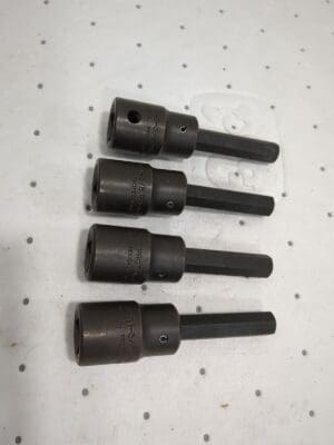 PROTO 4pk of 1/2" Drive, 3/8" Impact Hex Bit Socket J74413/8