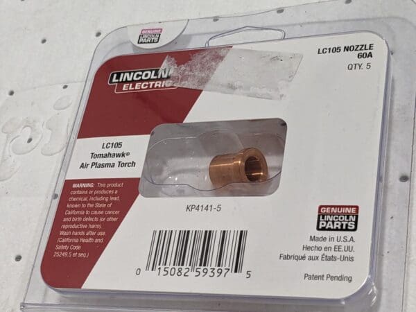 LINCOLN ELECTRIC 3pk of Plasma Cutter Cutting Tips Use With: LC105 Plasma Torch