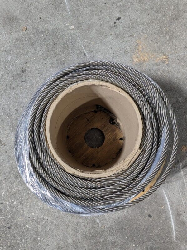 Spool of Steel Braided Wire Rope Cable 40 Ft. x 1/2 In. Diameter