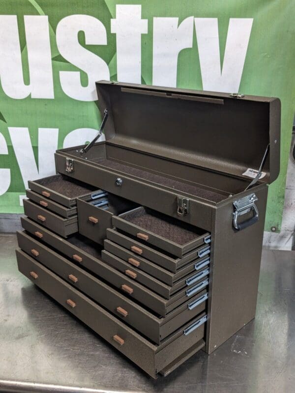 Kennedy 52611B Machinist Chest Tool Box 11 Drawer 26" x 8" x 18" Steel Brown