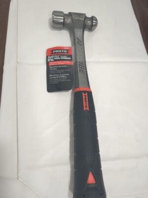 PROTO Ball Pein Hammer: 12 oz Head, Steel J1312AVP