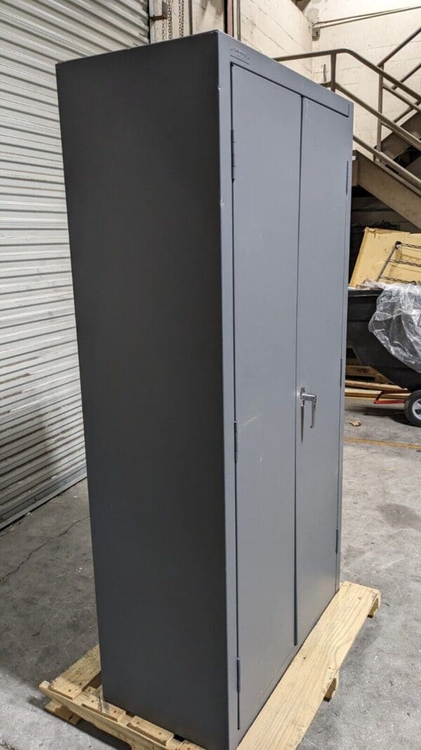 Durham Welded Steel Storage Cabinet 3 Shelf 36 W. x 18 D. x 72 H. Scratch N Dent